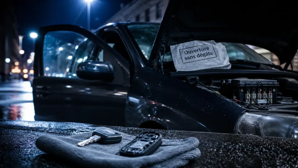 Clé de secours pour comment ouvrir une voiture centralisé sans clé