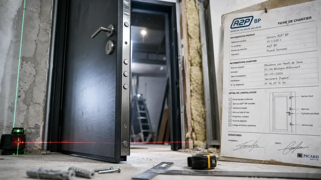 Installation d’une porte blindée : prix, normes et erreurs de pose à éviter