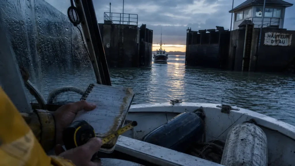 Quand entrer au port de Granville-Hérel ? Marée, seuils et porte abattante
