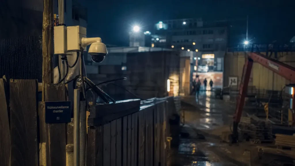 Vidéosurveillance chantier : protéger accès, stocks et preuves exploitables sans créer d’angles morts