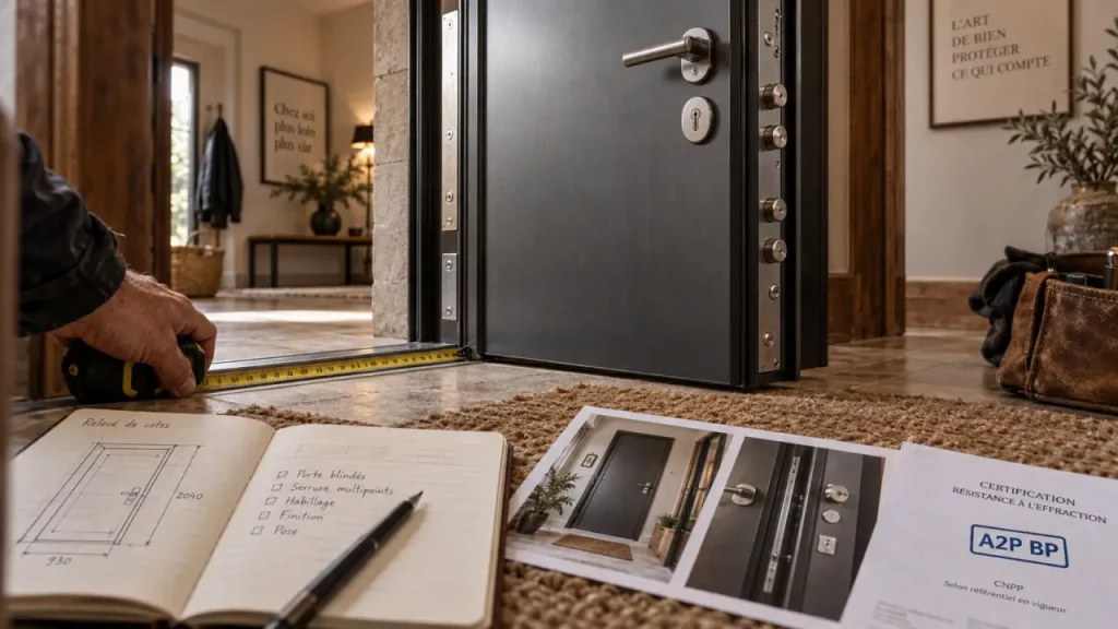 Porte blindée Tordjman : comptez 2 500 à 7 000 € selon la configuration et la pose