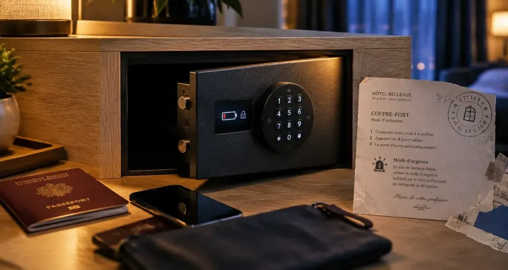 Un coffre-fort hôtel bien choisi réduit les blocages à la réception