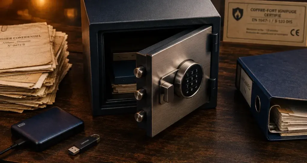 Coffre fort ignifuge : le mauvais classement peut laisser vos documents sans protection