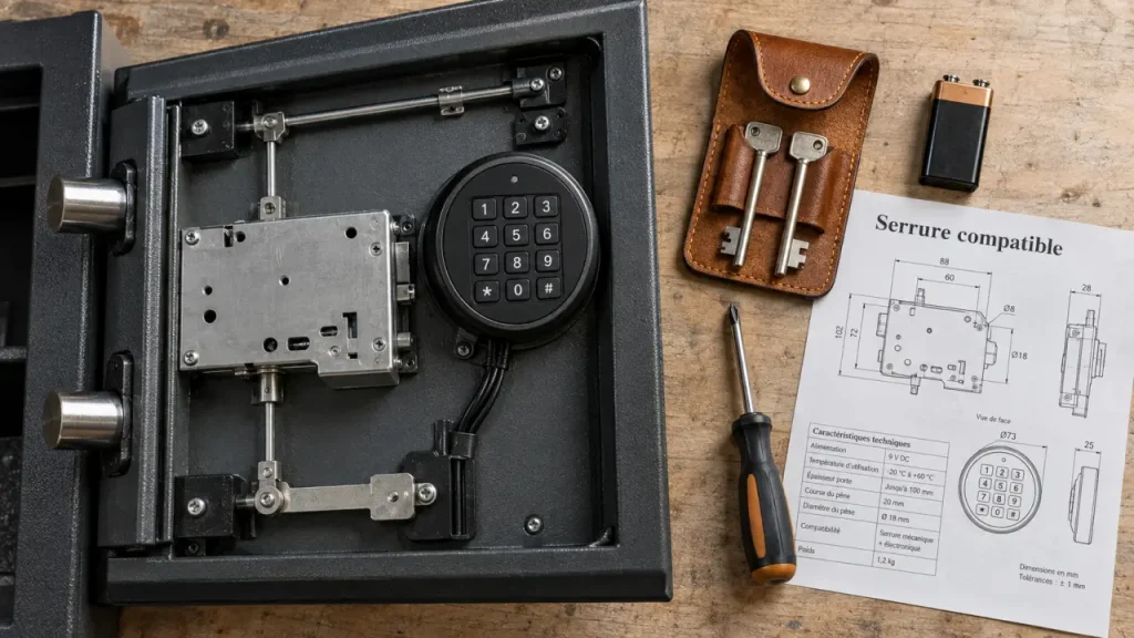Serrure pour coffre-fort : le bon choix commence par la compatibilité, pas par la technologie