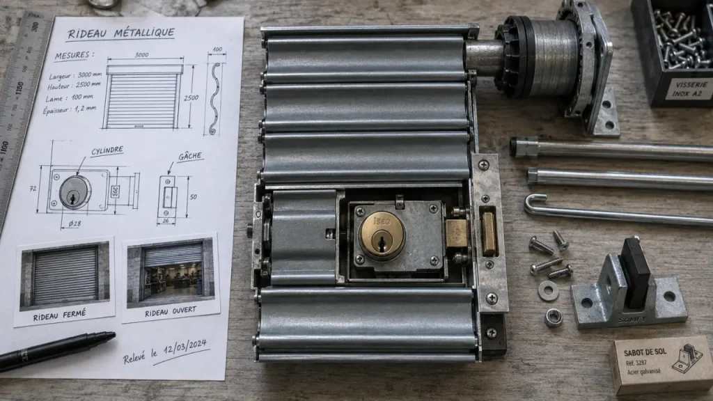 Quelle serrure pour un rideau métallique ? Comparez cylindre, double panneton et sabot